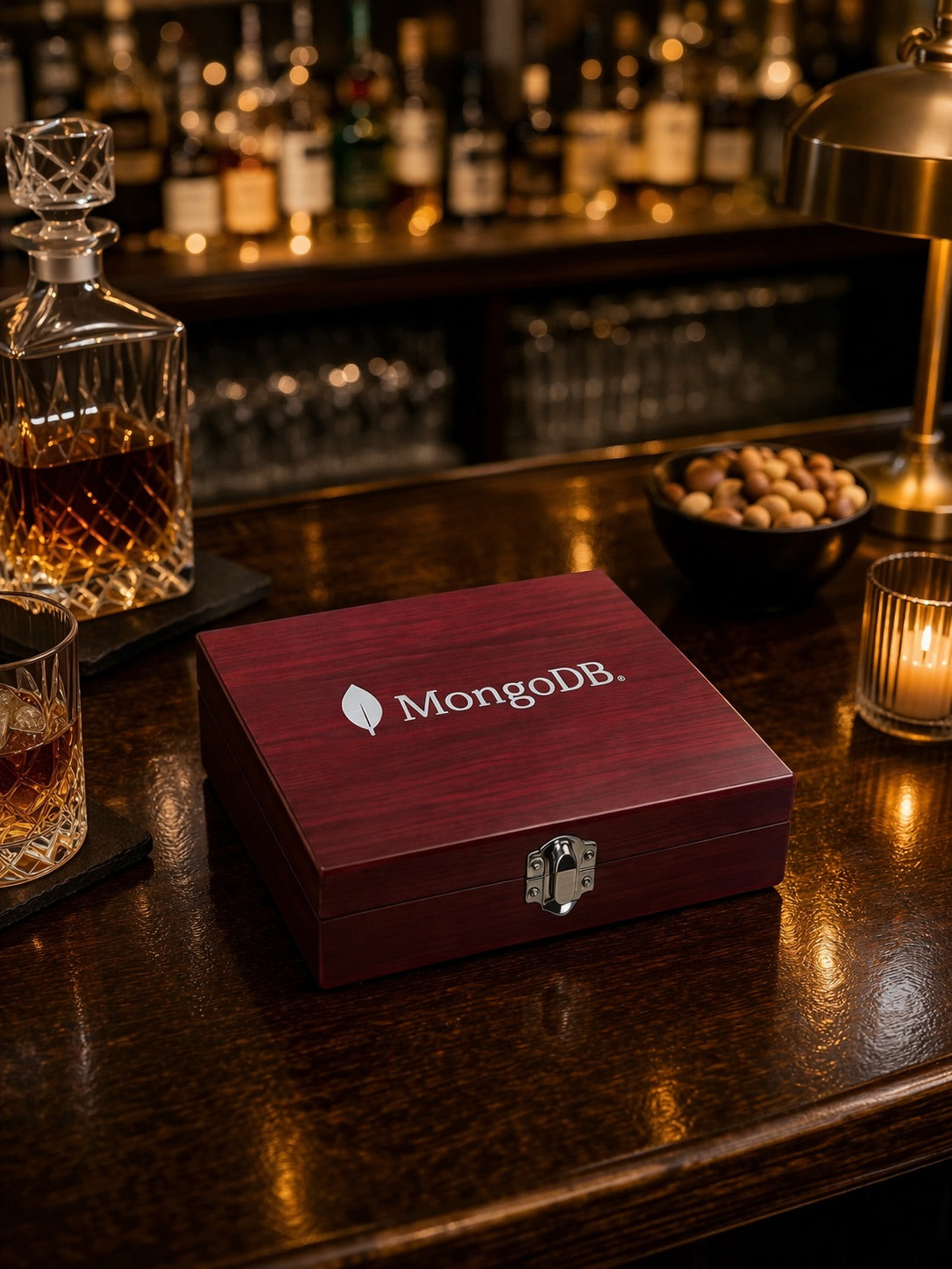 Rosewood Flask Set 5-Piece Set