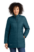 Eddie Bauer Women’s Packable Quilted Full-Zip Adriatic Blue
