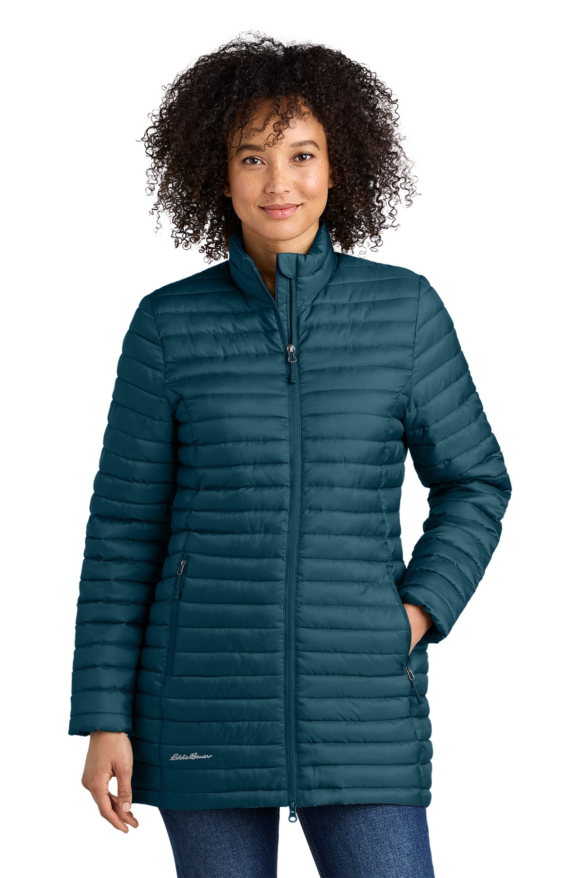 Eddie Bauer Women’s Packable Quilted Full-Zip Adriatic Blue