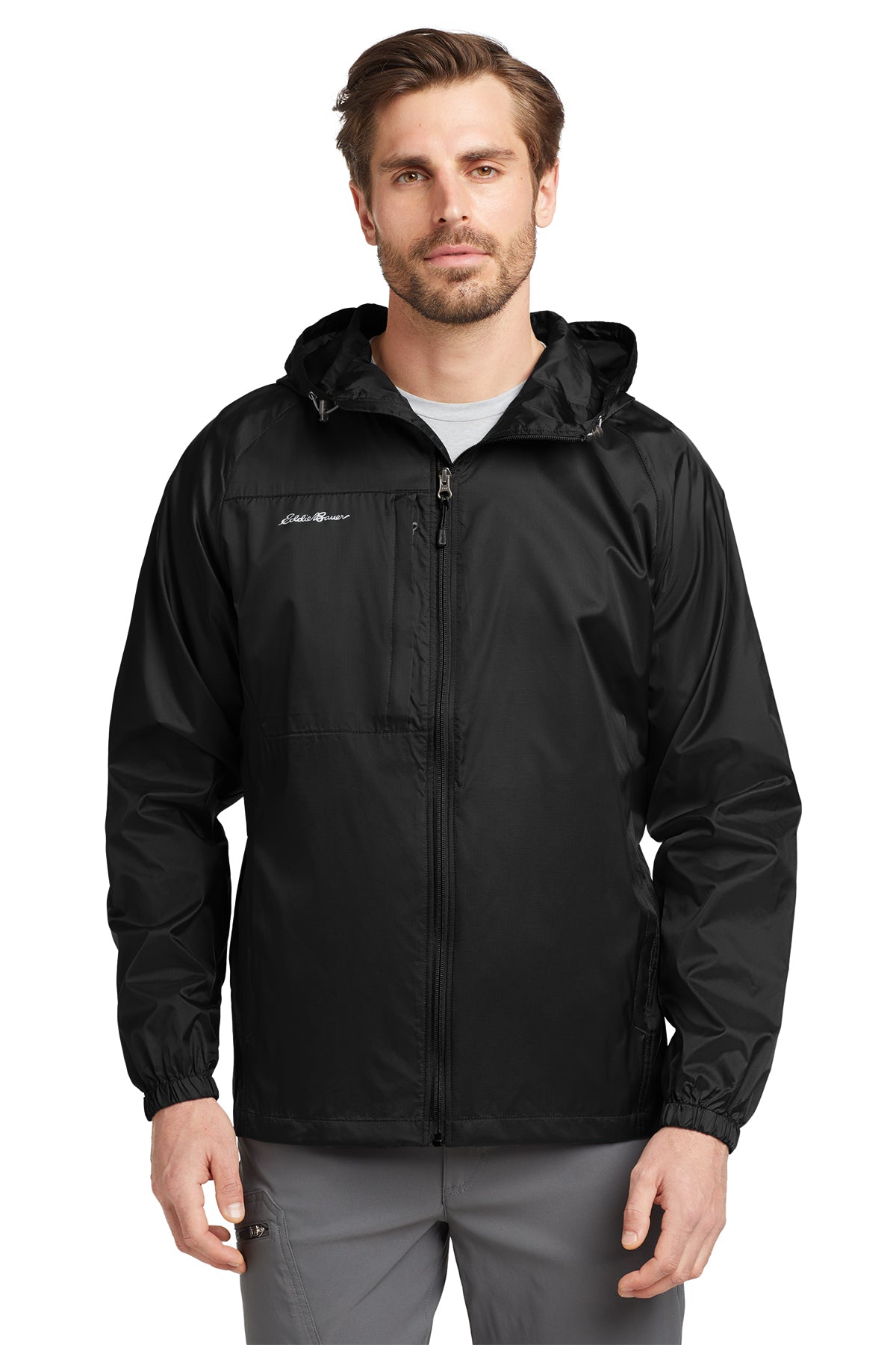 Eddie Bauer Packable Wind Jacket Black