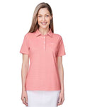 Vineyard Vines Women's Fanshell Polo White Cap/Fiery Coral