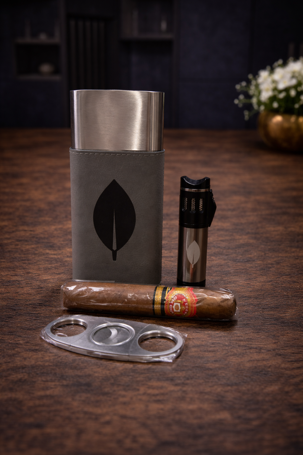 Cigar Case w/ Cutter & Torch