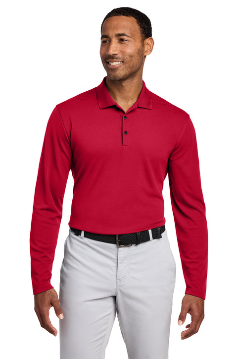 Nike Dri-FIT Micro Pique 2.0 Long Sleeve Polo University Red