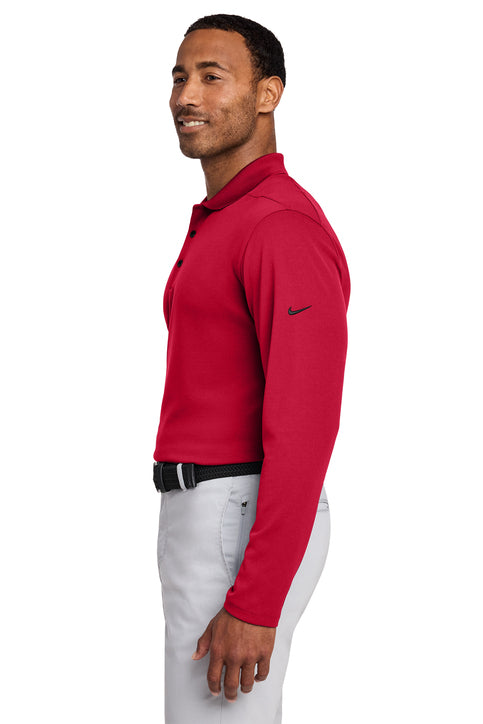 Nike Dri-FIT Micro Pique 2.0 Long Sleeve Polo University Red