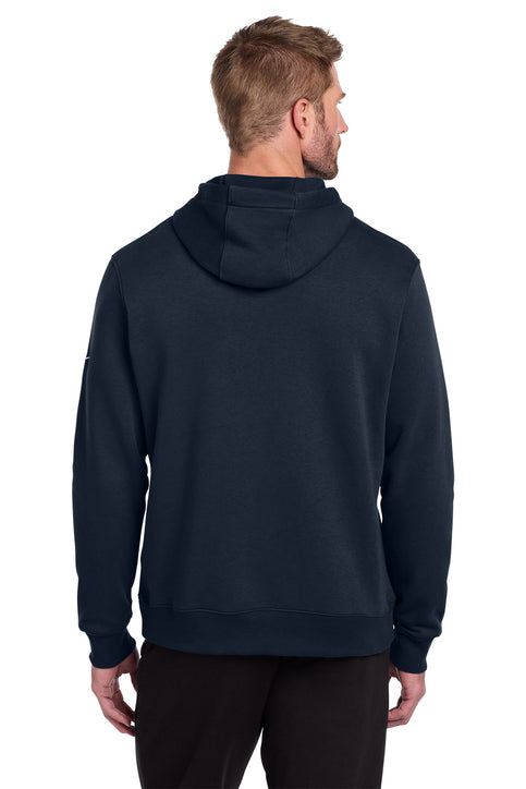Nike Club Fleece Sleeve Swoosh Pullover Hoodie Midnight Navy