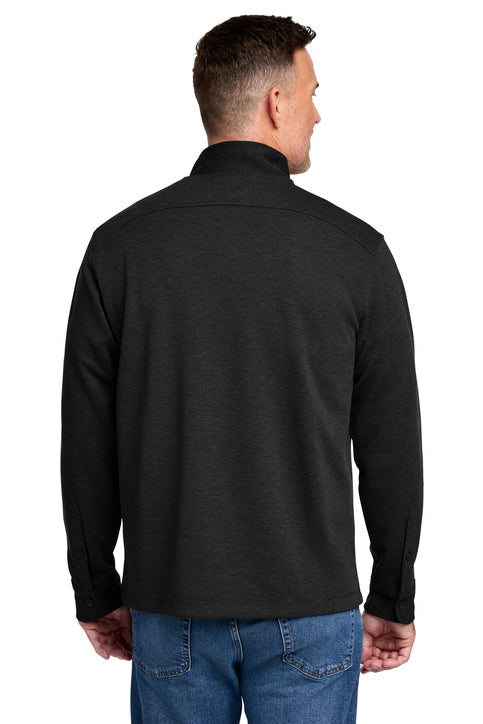 Brooks Brothers® Mid-Layer Stretch 1/2-Button Black Heather