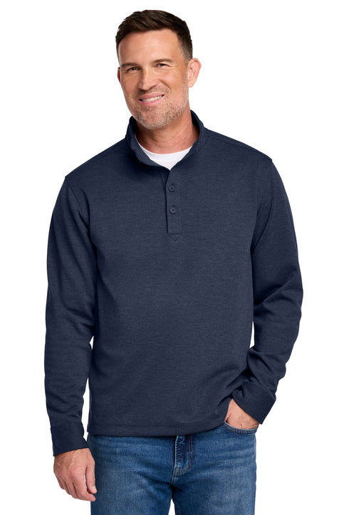 Brooks Brothers® Mid-Layer Stretch 1/2-Button Navy Blazer Heather