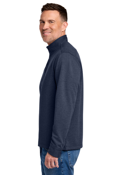 Brooks Brothers® Mid-Layer Stretch 1/2-Button Navy Blazer Heather