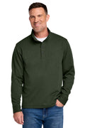 Brooks Brothers® Mid-Layer Stretch 1/2-Button Pine Heather