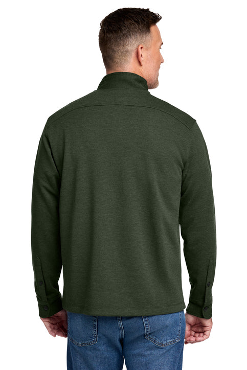 Brooks Brothers® Mid-Layer Stretch 1/2-Button Pine Heather