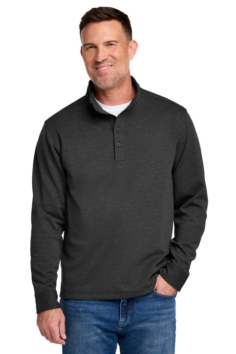 Brooks Brothers® Mid-Layer Stretch 1/2-Button Windsor Grey Heather