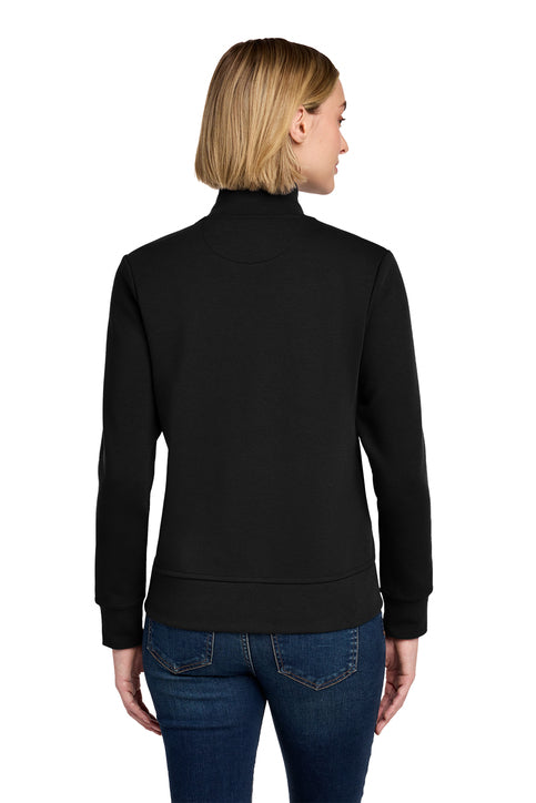 Brooks Brothers® Women’s Double-Knit Full-Zip Deep Black