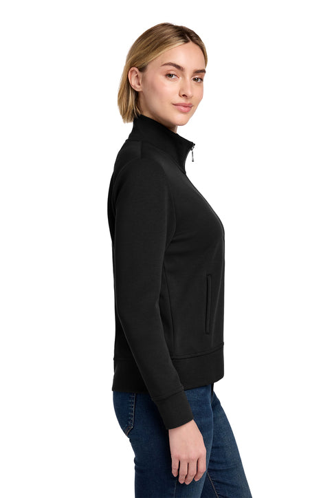 Brooks Brothers® Women’s Double-Knit Full-Zip Deep Black