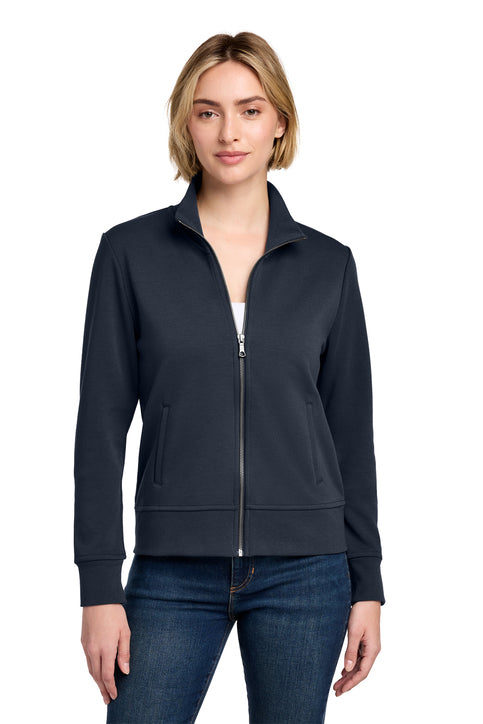Brooks Brothers® Women’s Double-Knit Full-Zip Night Navy