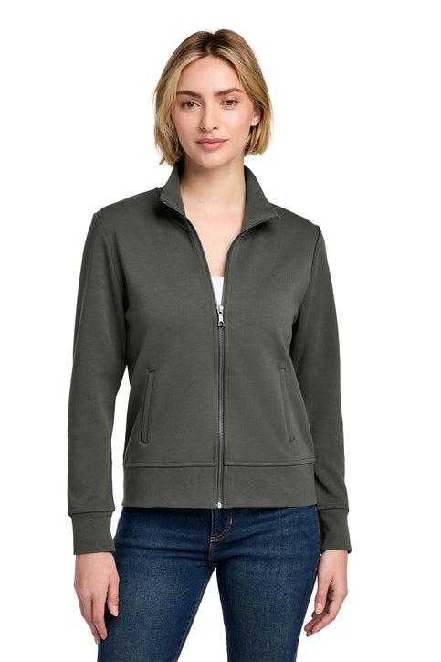 Brooks Brothers® Women’s Double-Knit Full-Zip Windsor Grey