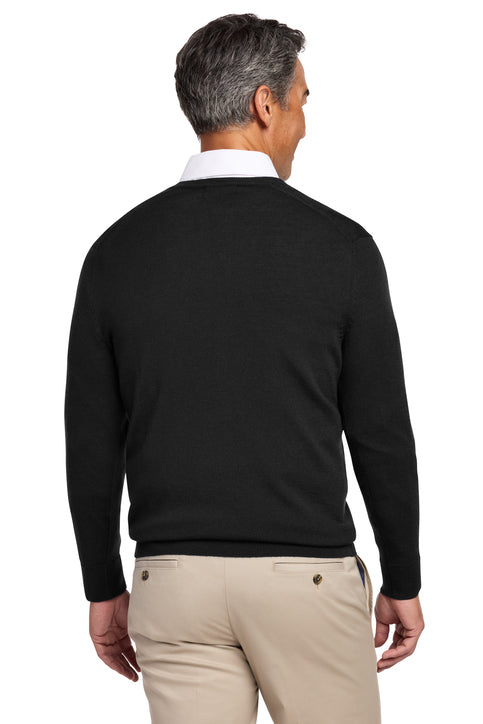 Brooks Brothers® Washable Merino V-Neck Sweater Deep Black