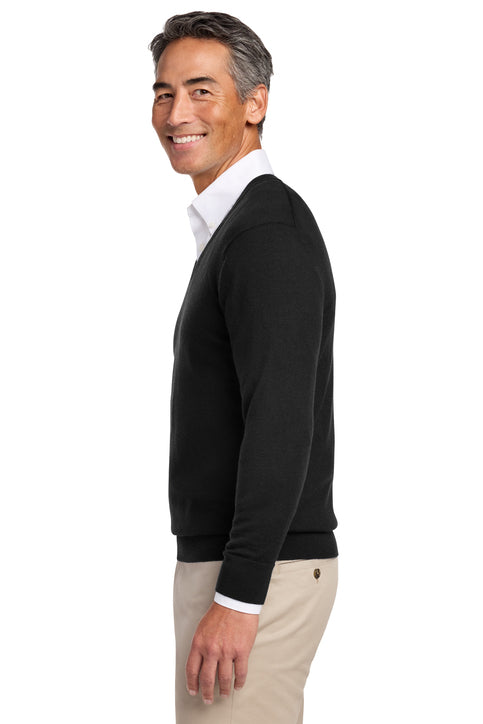 Brooks Brothers® Washable Merino V-Neck Sweater Deep Black