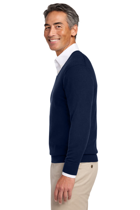 Brooks Brothers® Washable Merino V-Neck Sweater Navy Blazer