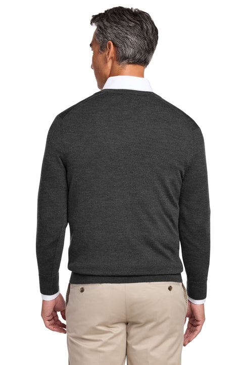 Brooks Brothers® Washable Merino V-Neck Sweater Windsor Grey Heather