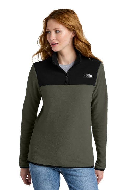 The North Face® Women's Glacier 1/4-Zip Fleece New Taupe Green
