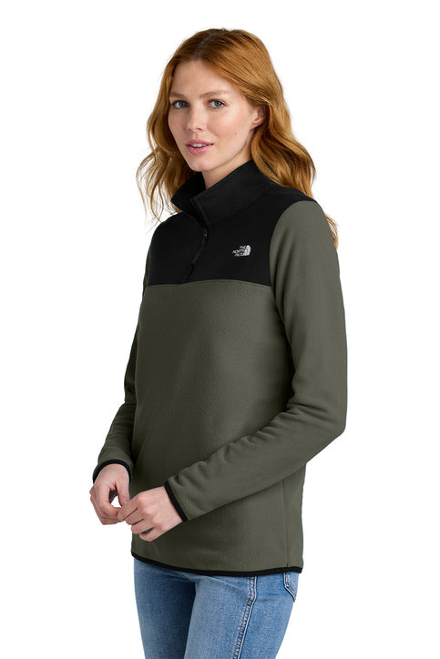 The North Face® Women's Glacier 1/4-Zip Fleece New Taupe Green
