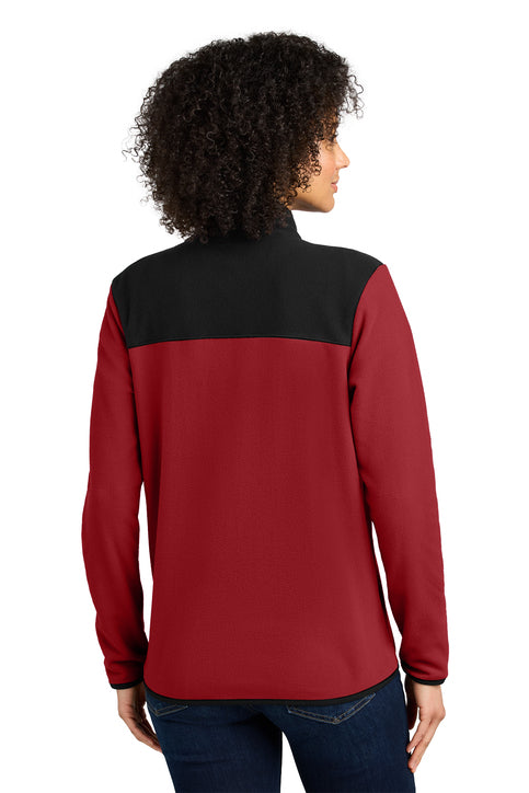 The North Face® Women's Glacier Full-Zip Fleece Jacket Rage Red