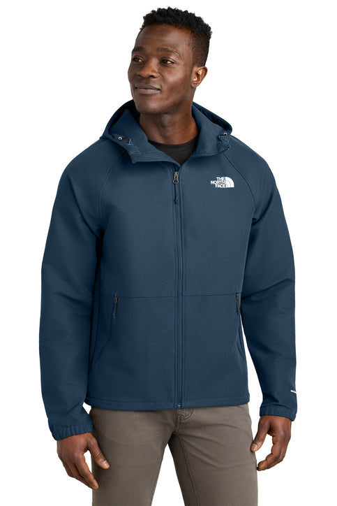 The North Face® Barr Lake Hooded Soft Shell Jacket Shady Blue Dark Heather