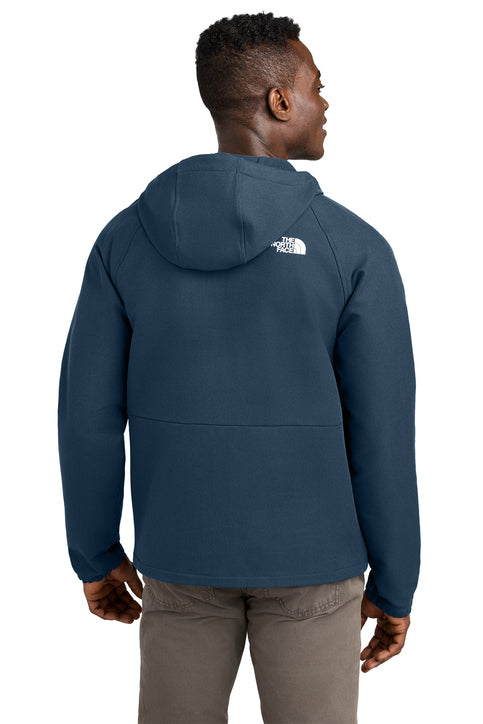 The North Face® Barr Lake Hooded Soft Shell Jacket Shady Blue Dark Heather