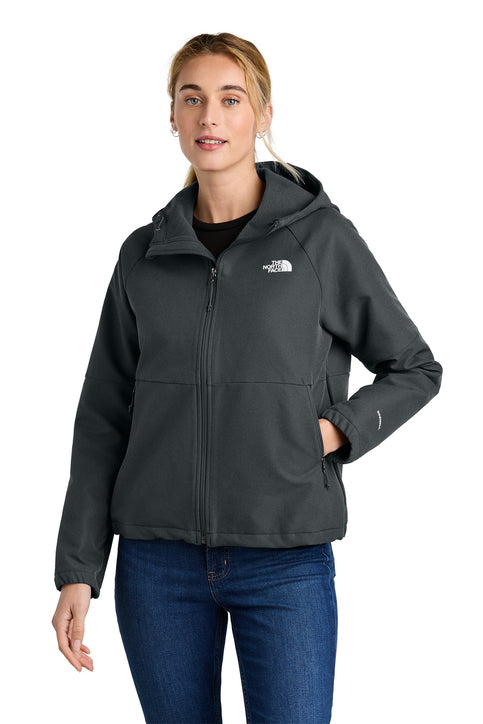 The North Face® Women's Barr Lake Hooded Soft Shell Jacket Asphalt Grey Dark Heather