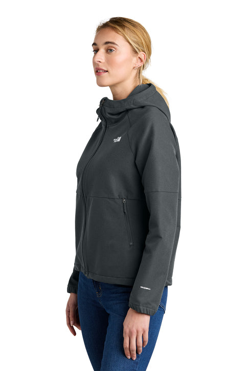 The North Face® Women's Barr Lake Hooded Soft Shell Jacket Asphalt Grey Dark Heather