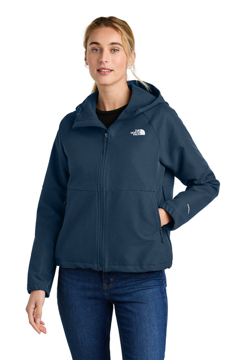 The North Face® Women's Barr Lake Hooded Soft Shell Jacket Shady Blue Dark Heather