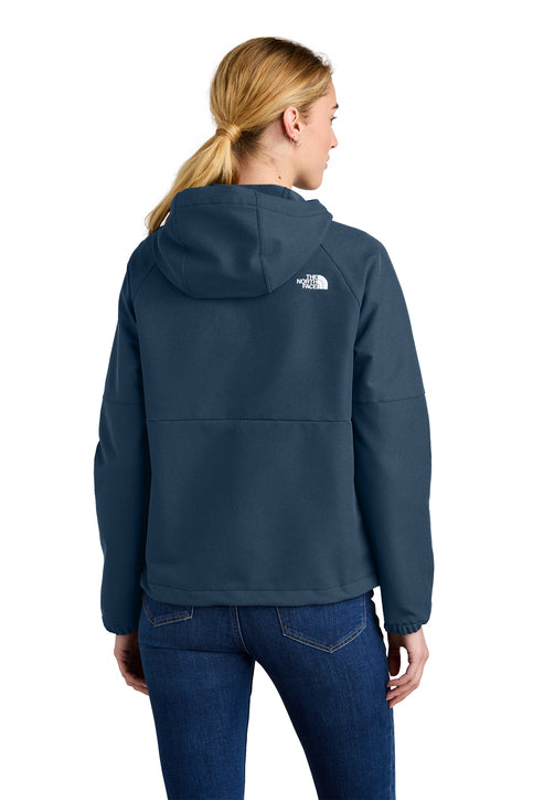 The North Face® Women's Barr Lake Hooded Soft Shell Jacket Shady Blue Dark Heather
