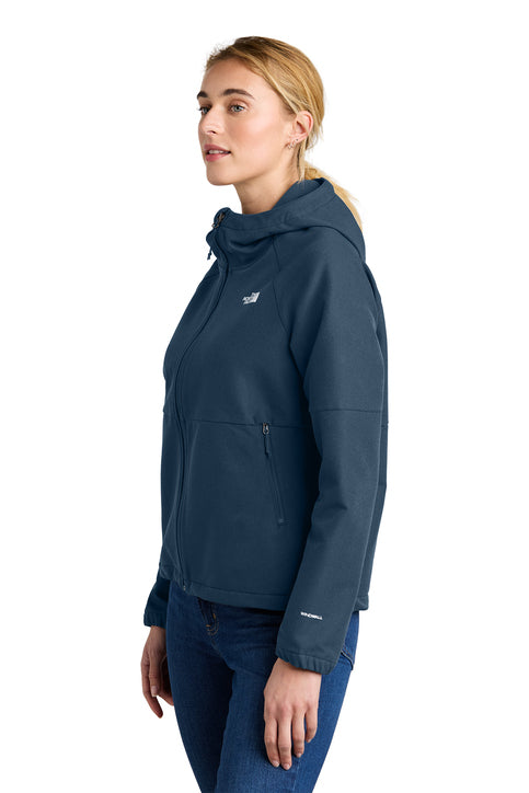 The North Face® Women's Barr Lake Hooded Soft Shell Jacket Shady Blue Dark Heather