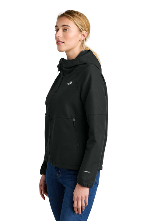 The North Face® Women's Barr Lake Hooded Soft Shell Jacket TNF Black Heather