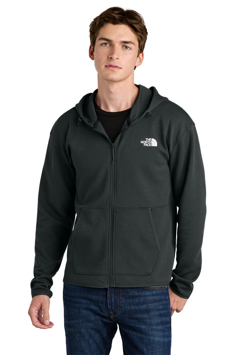 The North Face® Double-Knit Full-Zip Hoodie Asphalt Grey