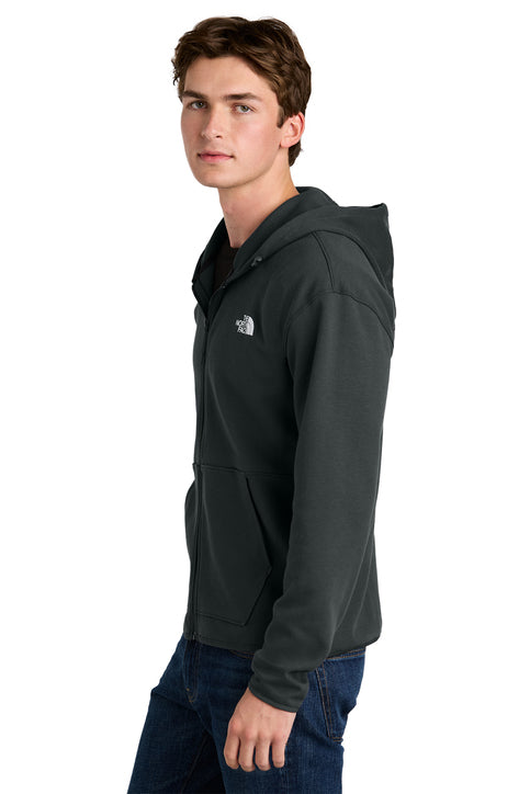 The North Face® Double-Knit Full-Zip Hoodie Asphalt Grey
