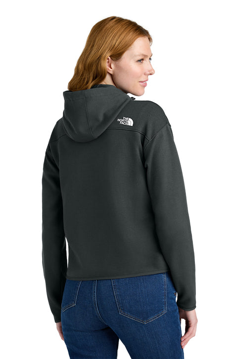 The North Face® Women's Double-Knit Full-Zip Hoodie Asphalt Grey