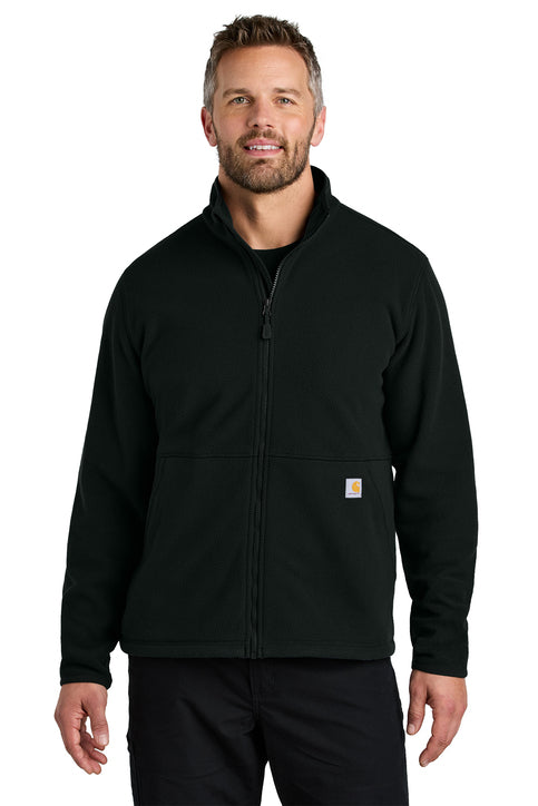 Carhartt® Textured Full-Zip Fleece Jacket Black