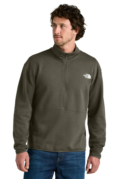 The North Face® Double-Knit 1/2-Zip Fleece New Taupe Green