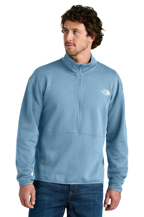 The North Face® Double-Knit 1/2-Zip Fleece Steel Blue