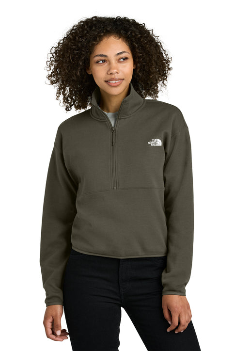 The North Face® Women’s Double-Knit 1/2-Zip Fleece New Taupe Green