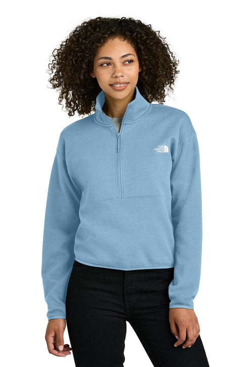 The North Face® Women’s Double-Knit 1/2-Zip Fleece Steel Blue