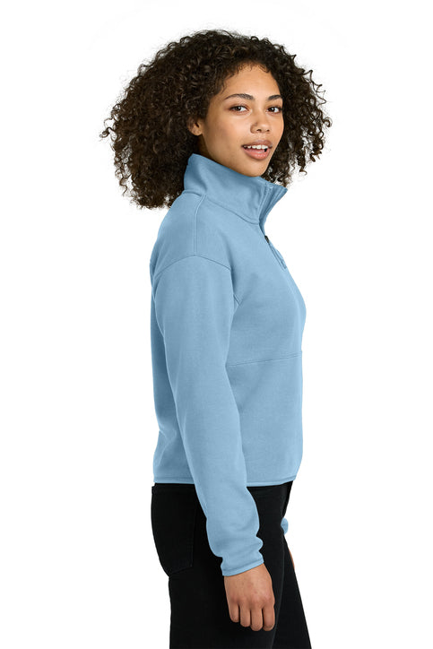 The North Face® Women’s Double-Knit 1/2-Zip Fleece Steel Blue