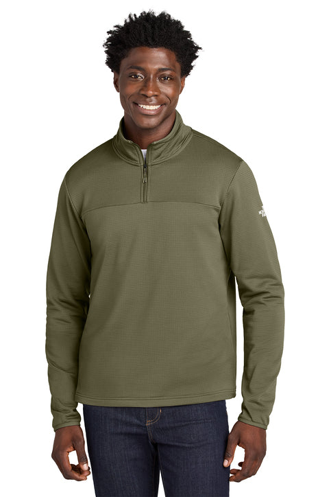 The North Face® Aim 1/4-Zip Fleece Burnt Olive Green
