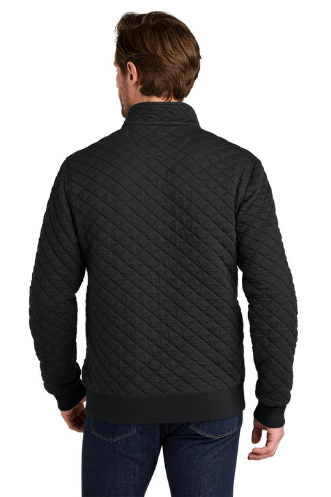 Brooks Brothers® Diamond Quilt 1/4-Zip Deep Black