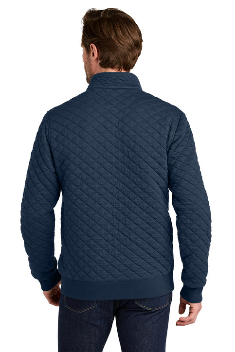 Brooks Brothers® Diamond Quilt 1/4-Zip Navy Blazer