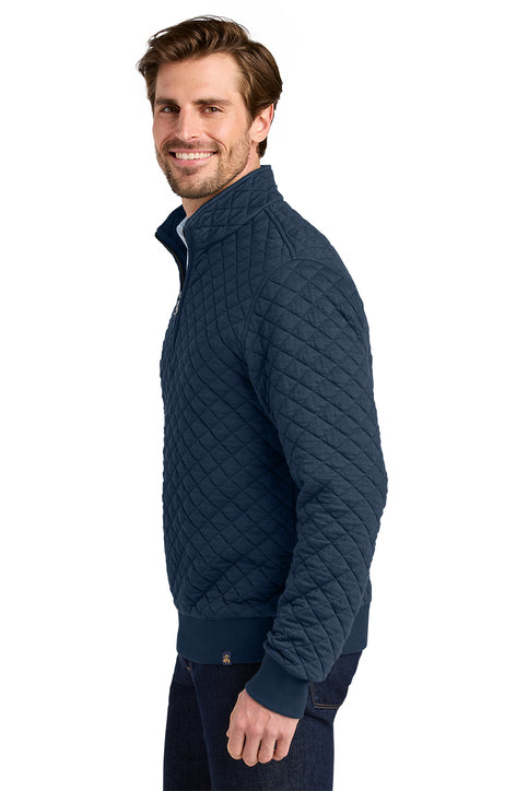 Brooks Brothers® Diamond Quilt 1/4-Zip Navy Blazer