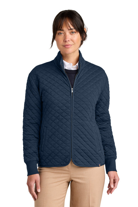 Brooks Brothers® Women’s Diamond Quilt Full-Zip Navy Blazer