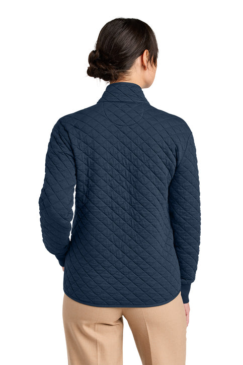 Brooks Brothers® Women’s Diamond Quilt Full-Zip Navy Blazer