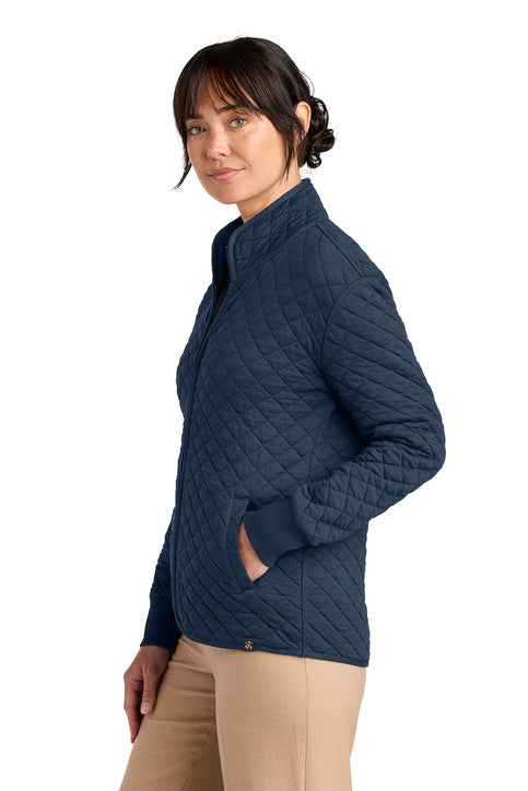 Brooks Brothers® Women’s Diamond Quilt Full-Zip Navy Blazer